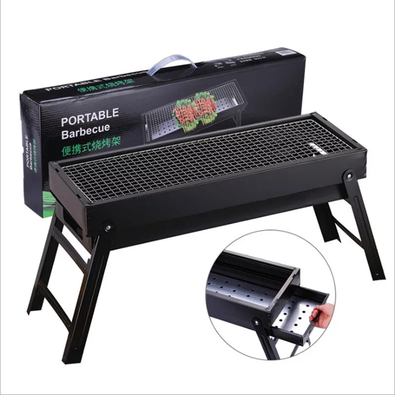Folding Camping Portable Outdoor Charcoal BBQ Grill - JustRight deals New zealand