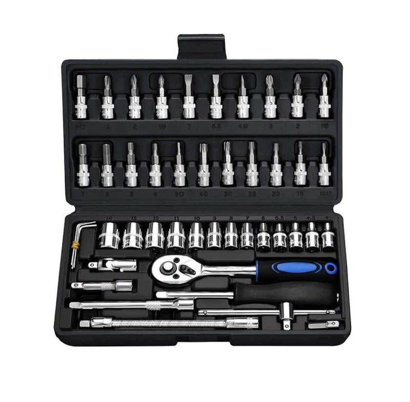 Socket Set 1/4in 46pc | 1/4 socket set NZ-Justrightdeals - JustRight deals New zealand